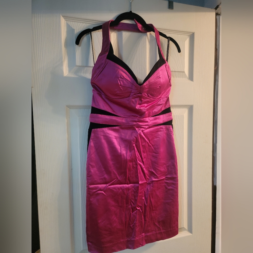 Pink Bebe dress, Size Medium